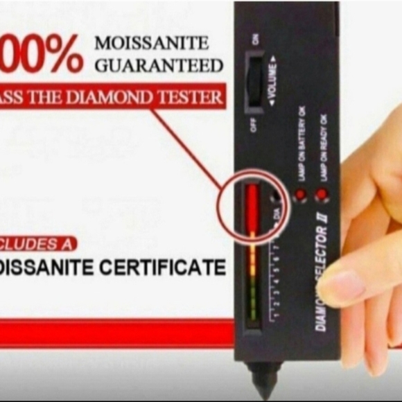 New 4ct Certified Moissanite Stud Earrings - Picture 4 of 10